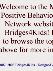 Michigan Positive Behavior Support (PBS) Network