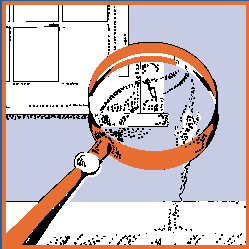 Lead Poisoning Graphic Depicting Lead Floating & Hiding in a Home